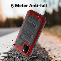 Étui étanche Wolf Warrior pour téléphone compatible avec iPhone 14/7/11/12/13/X/XR Outdoor Sports Metal Protective 7 Plus XR