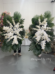 IFG Wedding Swag Arch Flores tropicales Hojas Arcos florales artificiales Arreglos para Navidad Graduación Ocasiones de Pascua - Product Image 6