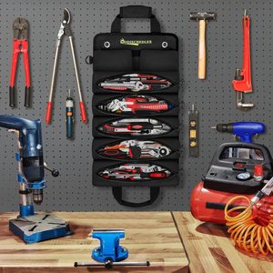 Échantillon gratuit Rouleau d'outils multifonctionnel, Grande clé Rouleau d'outils de grande taille, Sac à outils en toile cirée Organisateur de seau à outils - Product Image 1