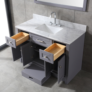 ตู้ห้องน้ำขนาด 48 นิ้ว ระดับไฮเอนด์ พร้อมอ่างเซรามิกและคุณสมบัติกันน้ำ - Product Image 4