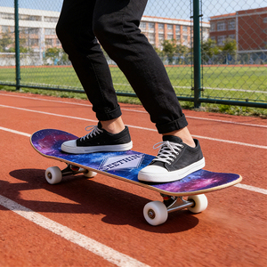 ZHOYA <span class=keywords><strong>Tabla</strong></span> <span class=keywords><strong>de</strong></span> <span class=keywords><strong>Skate</strong></span> Profesional <span class=keywords><strong>de</strong></span> Cuatro Ruedas <span class=keywords><strong>para</strong></span> Principiantes, Longboard <span class=keywords><strong>de</strong></span> Madera <span class=keywords><strong>de</strong></span> Arce Doble Curvado, <span class=keywords><strong>Tabla</strong></span> <span class=keywords><strong>de</strong></span> Surf <span class=keywords><strong>para</strong></span> Adultos y Niños - Product Image 4