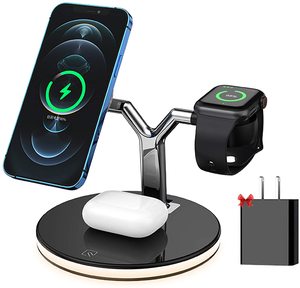 Produits tendances 2026, nouveautés, chargeur sans fil intelligent <span class=keywords><strong>3</strong></span> en 1, station de charge sans fil, station de charge rapide sans fil - Product Image 1