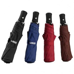 Ys58 Automatic Strong Steel Shaft Mini Folding and Portable <b>Backpack</b> Car Purse Umbrellas - Product Image 1