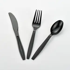 Oem Service Disposable Ps Heavy Duty Cutlery Set Utensil Disposable Plastic Flatware Set