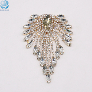 Glitter Kristal Strass Kwastje Applique <span class=keywords><strong>Patch</strong></span> Pin Gesp Voor Kleding Schouder Decor Vrouwen Schoenen Gesp Hoeden Tassen Accessoires - Product Image 5