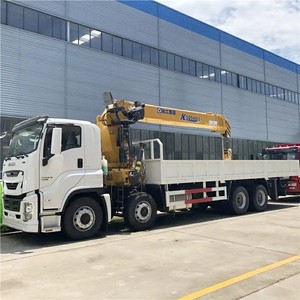 โรงงานจีนจำหน่ายรถบรรทุกติดเครน ISUZU GIGA 8X4 14 ตัน 16 ตัน แบบบูมยืดได้ สำหรับขาย - Product Image 3