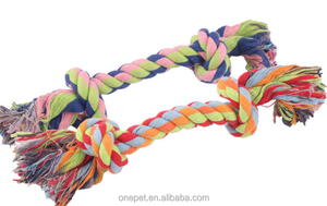 宠物互动咬绳编织双结棉绳狗牙清洁狗绳打结玩具 - Product Image 4