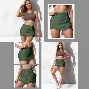 Jupe Courte en Jean Vintage pour Femme 2026, Populaire, avec Doublure Intérieure, Tendance, Polyvalente, Confortable et Décontractée – Vente en Gros - Product Image 5