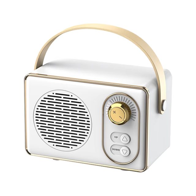 2026 Professional Designer Wireless High Quality Audio Box Speaker Fashionable Retro Design with Loud Sound TF Card FM Radio