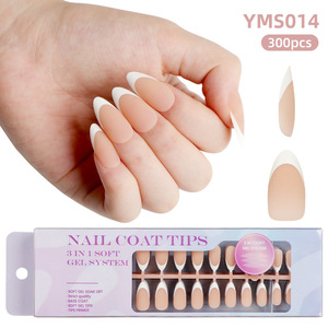 <span class=keywords><strong>Uñas</strong></span> Postizas Acrílicas de Estilo Francés para Salón de <span class=keywords><strong>Uñas</strong></span>, Reutilizables, 300 Piezas, <span class=keywords><strong>Uñas</strong></span> Postizas Hechas a Mano, Decoración de <span class=keywords><strong>Uñas</strong></span>, Cobertura Completa - Product Image 3