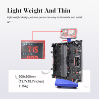 Écran vidéo LED P3.91 500x500mm à raccordement sans soudure, panneau LED pour toile de fond de scène, mur d'affichage LED extérieur pour événements et location