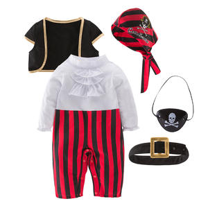 Costume de cosplay de capitaine <span class=keywords><strong>pirate</strong></span>, barboteuse pour bébé, body pour garçons, vêtements fantaisie de Noël, costumes d'Halloween, combinaison pour enfants - Product Image 2