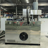 Ligne de production de charbon de biomasse hydraulique à haute productivité FLYSUN FS-800 pour la carbonisation de copeaux de bois, sciure et bambou