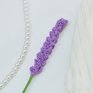 Ramo de lavanda tejido a mano con hilo de flores, producto terminado, simulación de ramo, flor de ganchillo hecho a mano, decoración para el hogar, adorno para boda - Product Image 4