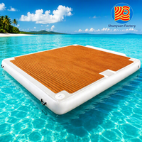 Plateforme flottante gonflable antidérapante pour bateau et yacht