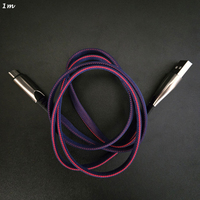 Premium flache RGB-Stoff geflochtene Schnelllade-Laptops PC-Daten übertragung V8 Android Micro-USB-Kabel