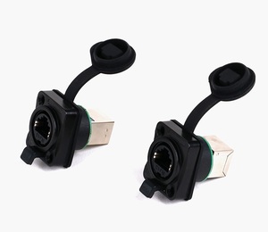 Connecteur <span class=keywords><strong>Ethernet</strong></span> Rj45 Connecteur étanche à montage sur panneau Ip67 Rj45 - Product Image 1