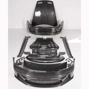 Pour <span class=keywords><strong>2018</strong></span> + Porsche <span class=keywords><strong>911</strong></span> 992 mise à niveau Style <span class=keywords><strong>GT3</strong></span> pare-chocs avant pare-chocs arrière capot jupes latérales aileron arrière Kit de carrosserie en Fiber de carbone sec - Product Image 2