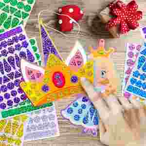 Juego de Manualidades Creativas DIY, Etiquetas de Regalo de Princesa de Moda, Papel Decorativo, Pegatinas de Lámina para Niños y Niñas - Product Image 3