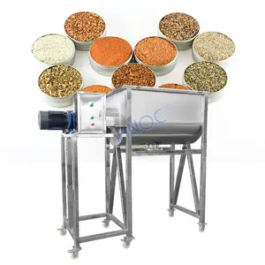 Industriële Mobiele Voedselmixer Poeder Meel Kruidenbetonmixer Stand Horizontale Lint Mixer Machines Automatisch