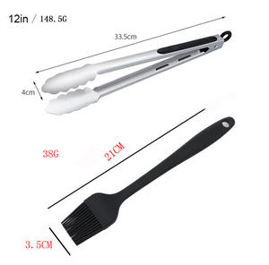 Venta caliente Utensilios <span class=keywords><strong>de</strong></span> cocina <span class=keywords><strong>de</strong></span> acero inoxidable Tong Tenedor Turner Molino <span class=keywords><strong>de</strong></span> <span class=keywords><strong>sal</strong></span> y pimienta Brochetas Parrilla <span class=keywords><strong>de</strong></span> barbacoa con bolsa <span class=keywords><strong>de</strong></span> transporte para exteriores - Product Image 5