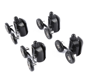 Accessoires <span class=keywords><strong>de</strong></span> <span class=keywords><strong>cabine</strong></span> <span class=keywords><strong>de</strong></span> <span class=keywords><strong>douche</strong></span> 23 25MM rouleau en plastique poulie porte coulissante poulies roulette fixe <span class=keywords><strong>douche</strong></span> porte rouleaux roues coureur - Product Image 2