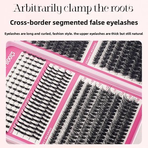 <span class=keywords><strong>Kit</strong></span> de <span class=keywords><strong>faux</strong></span> <span class=keywords><strong>cils</strong></span> segmentés 30D Volume Lash Clusters avec boîte à outils Extensions DIY OEM ODM Approuvé CE - Product Image 3