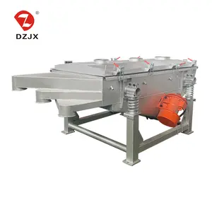 DZJX ZSQ Stainless Steel Rectangular Linear Vibrating Screen Vibro Sieve Vibratory Sifter Machine Dry Coffee Beans