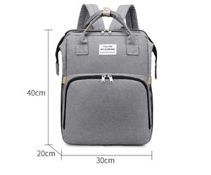 Sac à dos de maternité portable imperméable personnalisé, grande capacité, sac à dos de maternité pliable, sac à langer pour bébé - Product Image 2