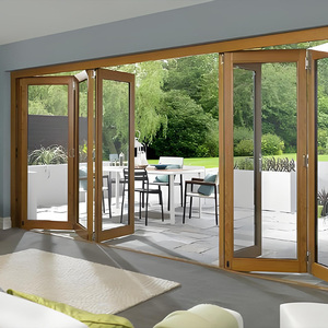Tùy chỉnh hiện đại Hướng dẫn sử dụng đôi kính gấp Hợp kim nhôm + Cửa kính low-e Kính accordion Bifold cửa Patio không thấm nước - Product Image 6