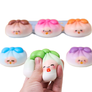 Jouet anti-stress en forme de baozi en matériau PU à récupération lente, mignon et amusant, décoration de bureau, unisexe, à partir de 14 ans - Product Image 1