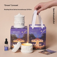 Coffret Cadeau d'Aromathérapie Haut de Gamme Climbing the Tide avec Diffuseur Carrousel Parfum Freesia Design Original pour Chambre à Coucher