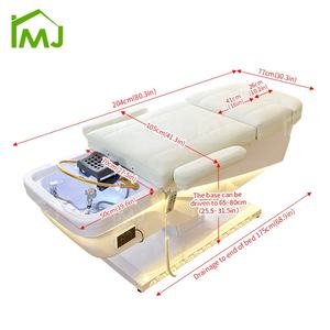 Cama de Salón de Belleza con Elevación Eléctrica, Lavabo Japonés para el Cabello, Cama de Spa para Lavado de Cabello, Pies y Cabeza - Product Image 6