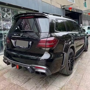 Diffuseur arrière en fibre de carbone pour <span class=keywords><strong>Mercedes</strong></span> Benz <span class=keywords><strong>GLS</strong></span> Class W166 GLS63 <span class=keywords><strong>53</strong></span> SUV 2015-20 Lèvre de pare-chocs arrière avec séparateur de lumière Bodykit - Product Image 5