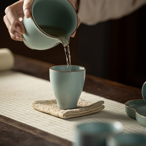 Ru Ware Aroma Cup Cone Shape Porcelain <b>Tea</b> Tasting Cup Single Master Cup For Kung Fu <b>Tea</b> <b>Set</b> - Product Image 3