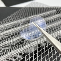 Verre saphir double dôme H&T HT-G004 de haute qualité avec revêtement AR-Blue, résistant à l'eau 20 ATM, dureté 9 Mohs, cristaux de 31,5 mm, faible MOQ