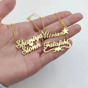 Custom Fashion Eender Welk Lettertype Vergulde Initiële Ketting Sterling Zilveren Mode Sieraden Hangers Bedels Voor Vrouwen