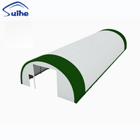 30-85-15R Structure en acier robuste moderne, imperméable, résistante aux UV, ignifuge, recouverte de tissu, arquée, taille personnalisable, pour rangement
