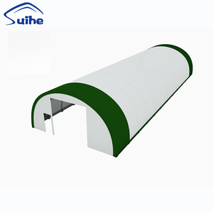 Abri de stockage arqué moderne 30-85-15R en acier robuste avec structure en tissu imperméable et résistant aux UV - Product Image 1