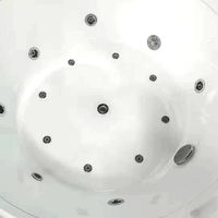 Ronde 2 Spa Whirlpool Spa Baignoires Yacuzzi 360 Degrés Pleine Cascade PVC Vague Piscine Jacuzzier Baignoire Sexy Douche Fille
