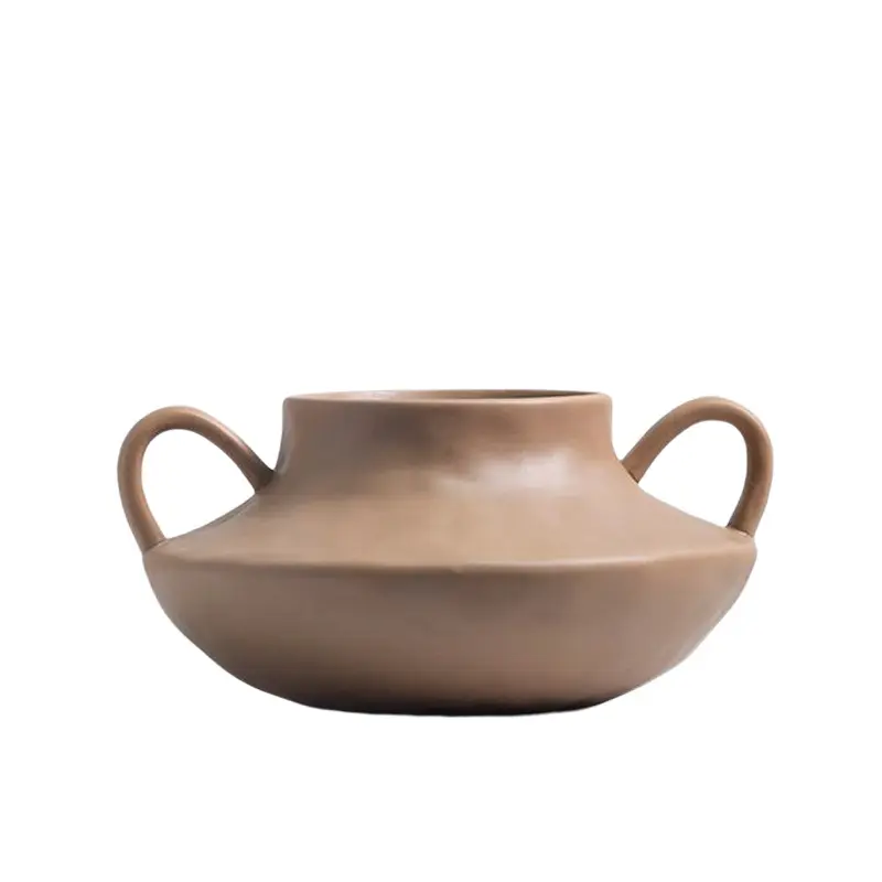 Официальный терракотовые высокие керамика фарфор цветок из натурального камня ваза чайник Форма Красочные для оформления интерьера