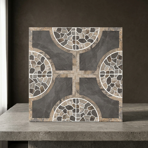 Carreaux de sol extérieurs en porcelaine vitrifiée rustique antidérapants numériques 40x40cm, 12mm, haute résistance - Product Image 2