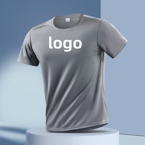 Logo personalizzato 150 grammo Super morbido Spandex/poliestere tessuto a maglia multicolore stampa <span class=keywords><strong>Slim</strong></span> <span class=keywords><strong>Fit</strong></span> serigrafia da <span class=keywords><strong>uomo</strong></span> sportivo - Product Image 2