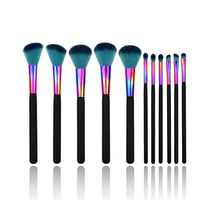 Ensemble de pinceaux de maquillage de haute qualité avec logo personnalisé 2025, 11 pièces, pinceaux de maquillage professionnels de luxe, ensemble complet