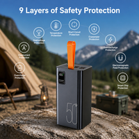 Batterie externe de voyage super grande capacité 60000 mAh, charge ultra rapide 22,5 W PD 20 W bidirectionnelle, écran LED portable, Type-C 50000 mAh