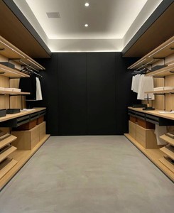 Armario Vestidor Abierto con Estantes, <span class=keywords><strong>Sin</strong></span> <span class=keywords><strong>Puertas</strong></span>, Diseño Moderno Personalizado para Exportación, Armario Vestidor al por Mayor - Product Image 1