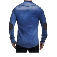 Chemise en jean pour homme la plus vendue, manches longues, anti-plis, séchage rapide, respirante, nouvelle collection automne de BD
