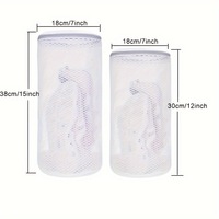Sac de lavage en filet pour chaussures, sac de nettoyage réutilisable pour baskets avec fermeture éclair pour lave-linge et sèche-linge