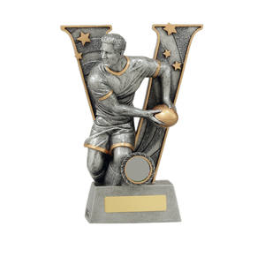 Nanwei Champions Bronze <span class=keywords><strong>ballon</strong></span> de <span class=keywords><strong>rugby</strong></span> <span class=keywords><strong>monde</strong></span> résine trophées star rising cup awards - Product Image 5