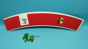 Gobelet en carton spécial double face en PE de qualité alimentaire pour boissons et collations, impression flexographique, modèle résistant à la graisse, vente en gros - Product Image 3